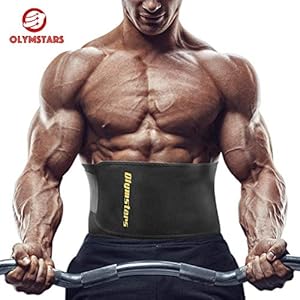 Olymstars Bauchweggürtel – 125cm Waist Trainer für Damen Herren – Waist Trimmer Beschleunigt Gewichtsabnahme…