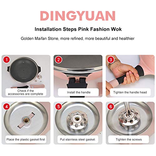 Wok antiadherente de piedra Maifan 32 cm miniatura 4