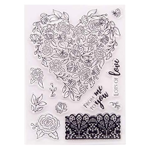 Arrietty Lots of Love Flowers - Sellos transparentes para manualidades de papel Cover