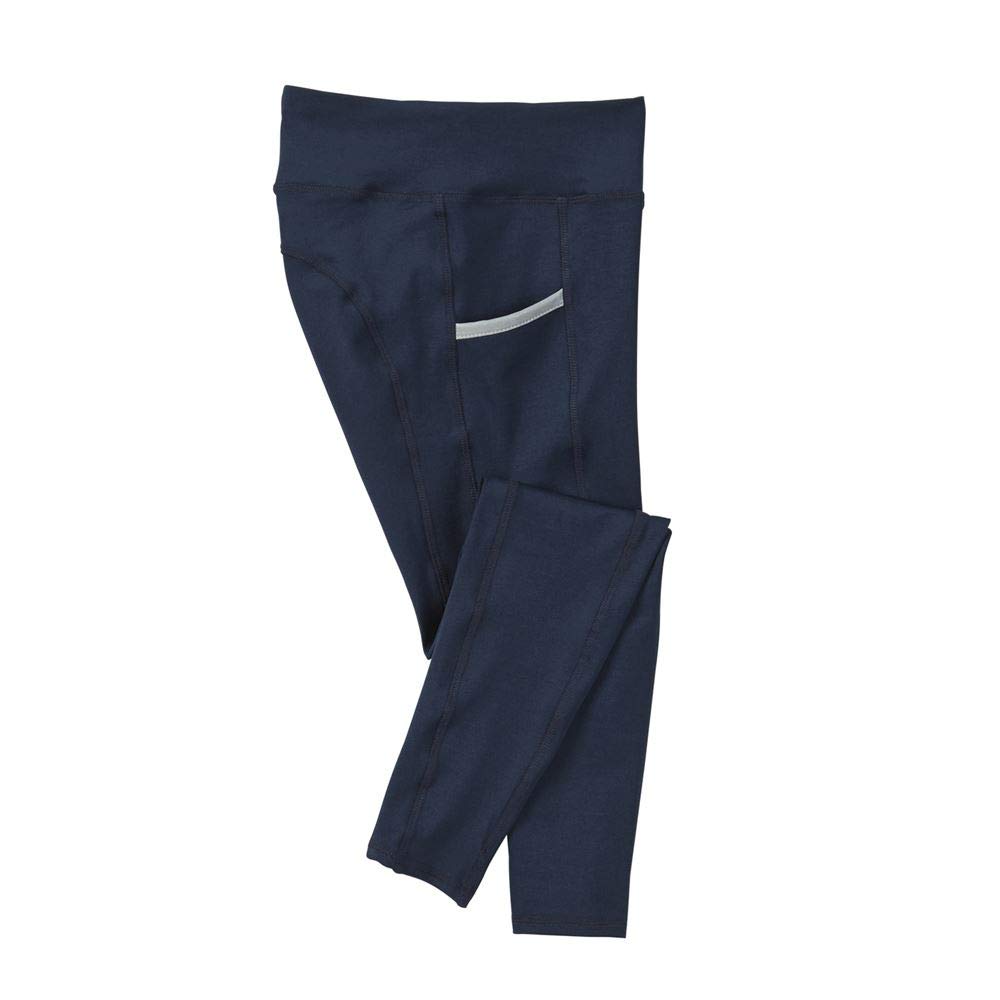 Dover Saddlery Stride Girls' Tech Tight, Size X-Large, Navy