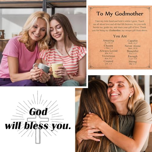 Image of Christian Gifts for Women Girls, Religious Cross Bracelet, Birthday Christmas Easter Baptism Confirmation First Communion Valentines Day Graduation Gifts for Her