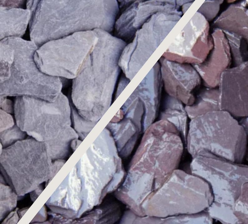 Decorative Gravel Plum Slate 30/50mm 20KG Bag Garden Landscaping Stones