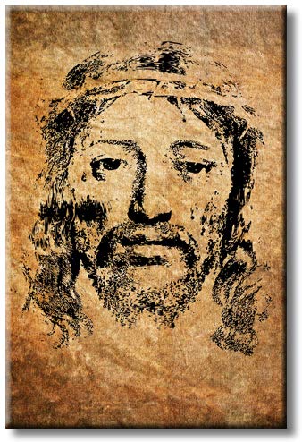 Amazon.com: ArtWorks Decor Face of Jesus Drawing on Old Vintage