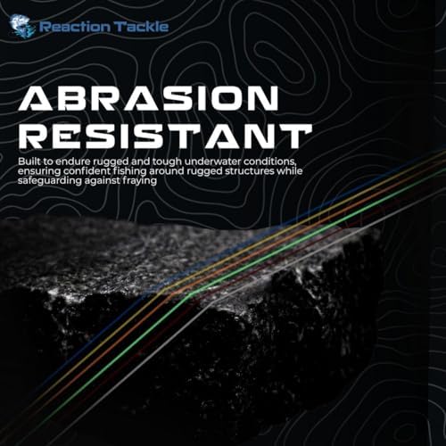 Reaction Tackle Monofilament Fishing Line- Strong and Abrasion-Resistant Nylon Mono Fishing Line, Freshwater and Saltwater Fishing Line Clear 10/1600 - 3
