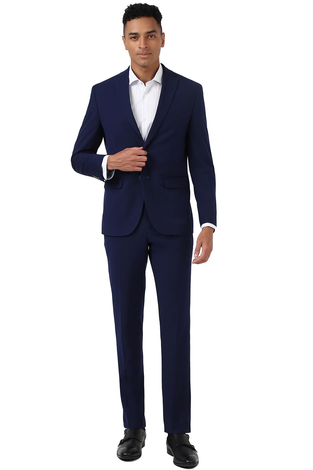 Men's Polyester Blend Two Piece Suit-Dress Set-image-43