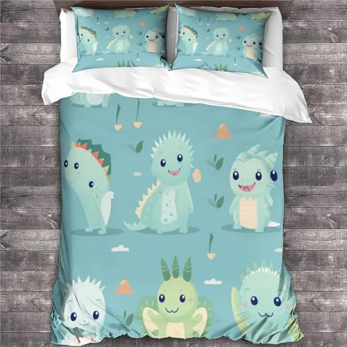 Housse de couette dragon avec fermeture éclair lit double - 4