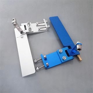 MeevrgR Diseño elegante y funcional de un timón fiable que absorbe el agua compatible con tamaños populares de barcos RC (azul 95 mm)