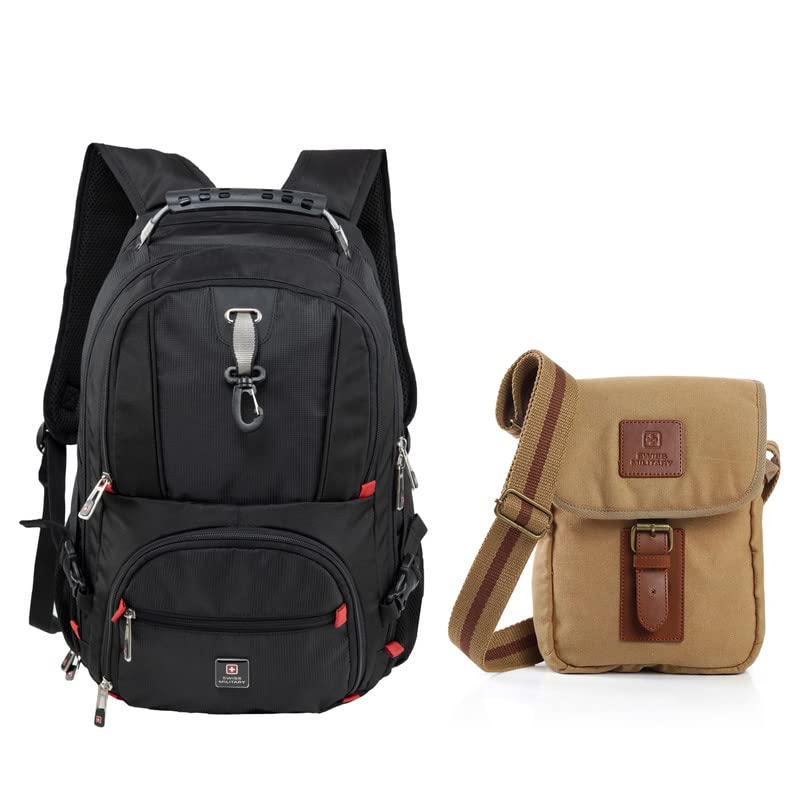 See full amazon price history chart for Swiss Military Combo of Canvas Sling Bag, 2.2L & Laptop Backpack for Men, 31L, Black with USB Charging Port, Combination Lock, Water & Wear Resistant, Travel Backpack for Men, Women, Kids Swiss Military Combo of Canvas Sling Bag, 2.2L & Laptop Backpack for Men, 31L, Black with USB Charging Port, Combination Lock, Water & Wear Resistant, Travel Backpack for Men, Women, Kids (B09T9GRLHC) Amazon Price History, Amazon Price Tracker