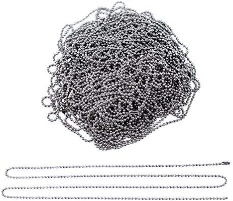 UNICRAFTALE 30pcs 60cm Ball Chain Necklace 304 Stainless Steel Ball Beaded Chains 1.5mm Diameter Chain Necklaces Metal Material Connector Chains for Women DIY Necklace Jewelry Accessories Making - Image 3