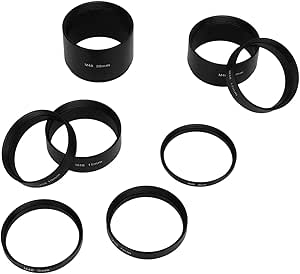 Set 8 Tubi Prolunga M48x0.75 Per Telescopi - Anelli Alluminio Per Fotografia Astronomica - Foto 9