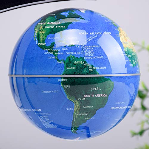 Magnetic Levitation Floating Rotating World Globe with LED Frame Lights, C Shape Levitating Globe, Touch Switch Night Light, Cool Tech Gifts for Men Dad Boys Kids, Office Desk Decor and STEM Gift by KAIMC - Image 7