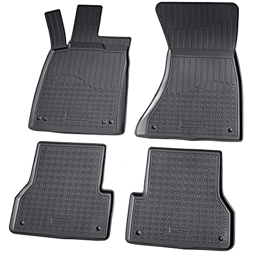 Tapis en caoutchouc Audi A6 C7 avec bordure haute protection étanche anti-saleté