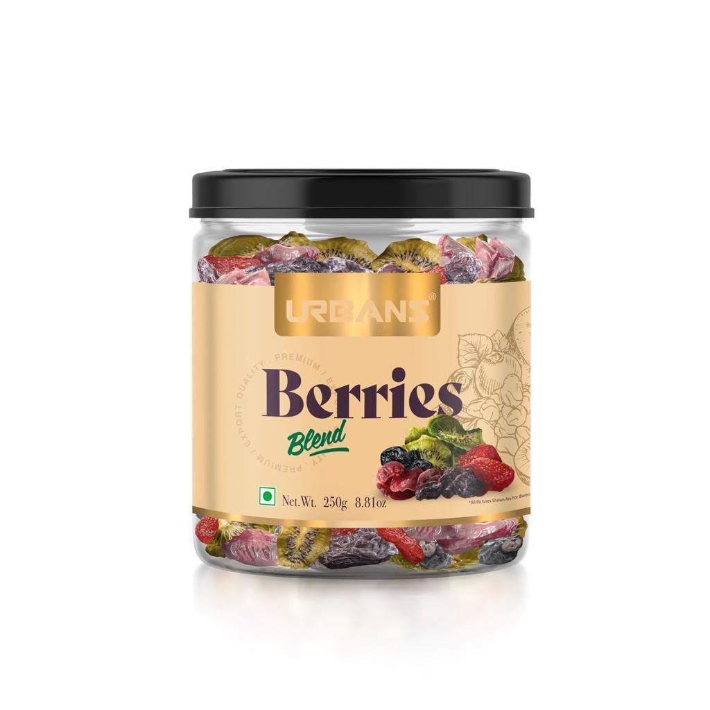 URBANS Freshly Dried Fruits Berries Blend Natural Fresh Dry Fruit Healthy Snack 250G Amazon.in