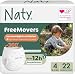 Naty FreeMovers Baby Pants Höschenwindeln, Größe 4 (8–15 kg), 22 Stück