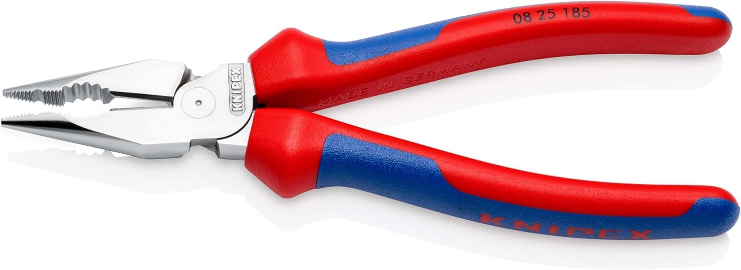 こむぎ KNIPEX 08 25 185 Combination Pliers with Comfort Handles Chrome