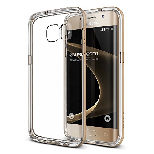Galaxy S7 Edge Case, VRS Design [Crystal Bumper][Shine Gold] - [Clear Cover][Military Protection] For Samsung S7 Edge