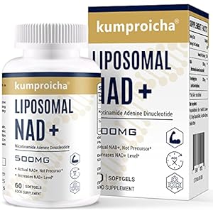 Liposomaal NAD+ 500mg met TMG 250mg softgels, plaatselijk NAD+ supplement voor celherstel & energiemetabolisme (1 pack)