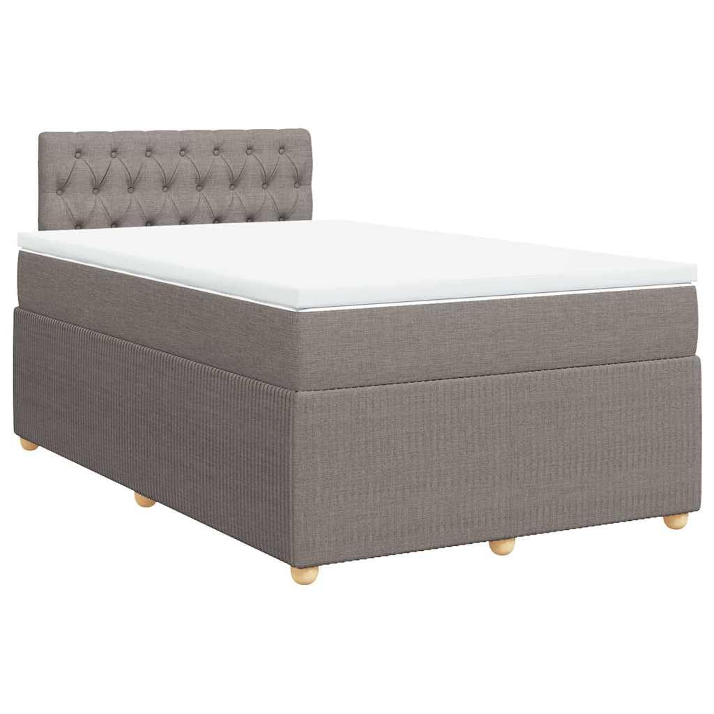Tkanina poliestrowa z materacem kieszeniowym tapicerowane 120x190 Taupe