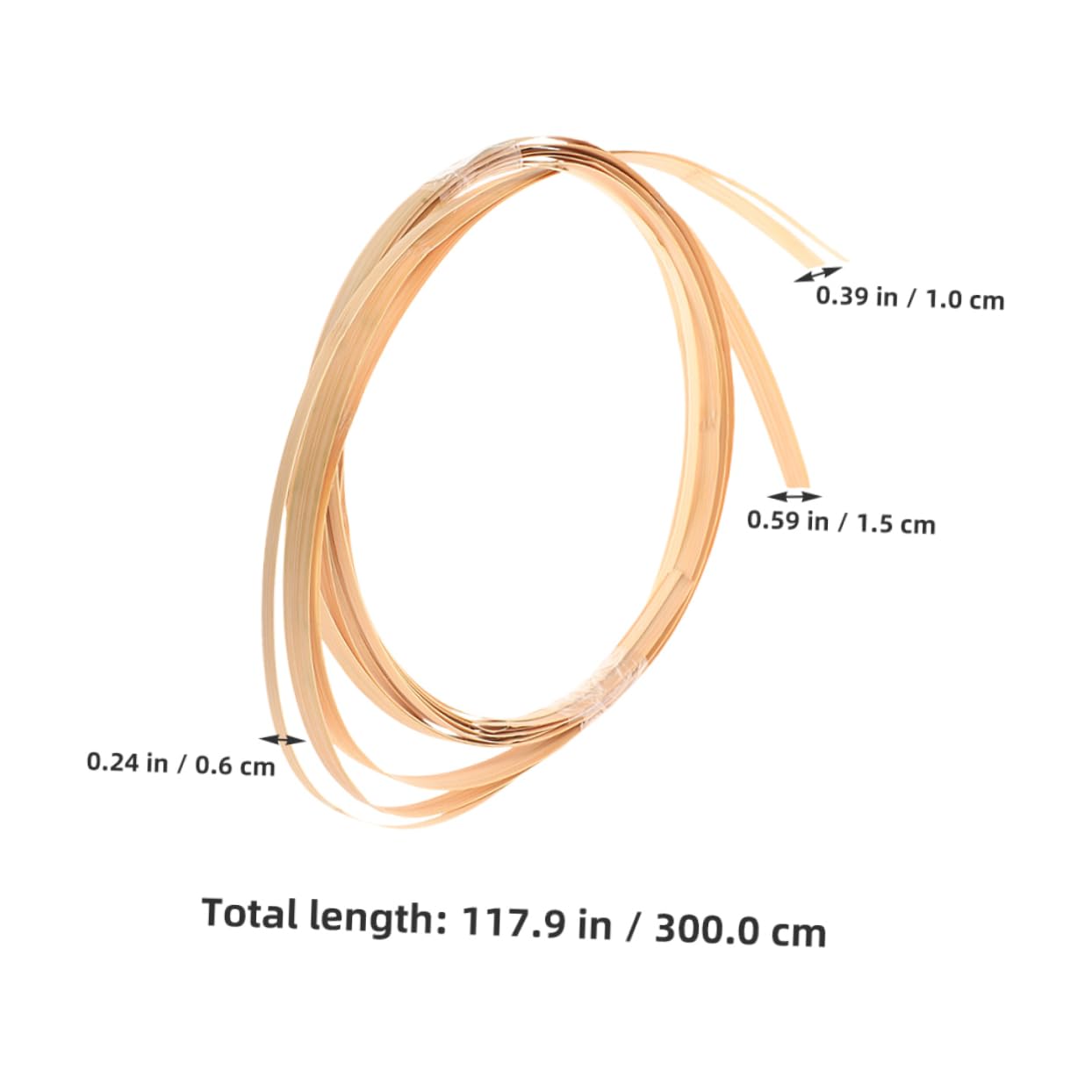 Housoutil Weaving Strips 3pcs for Crafts Floral Arrangements and Decor Flexible Portable