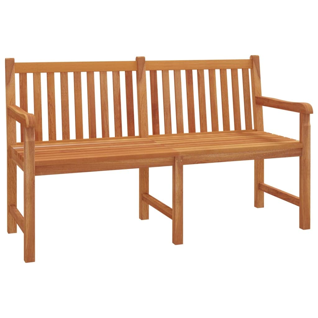 Gruppo da giardino in teak massiccio, 180 x 90 cm, con 2 panche e 2 sedie, design moderno, resistente alle intemperie, robusto, per balcone, terrazza e giardino