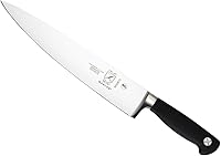 Vista 18 de Cuchillo para carne forjado Mercer Culinary Genesis de 10 pulgadas, Cuchillo rígido, forjado para deshuesar, 15,24 cm, 6", Acero/negro