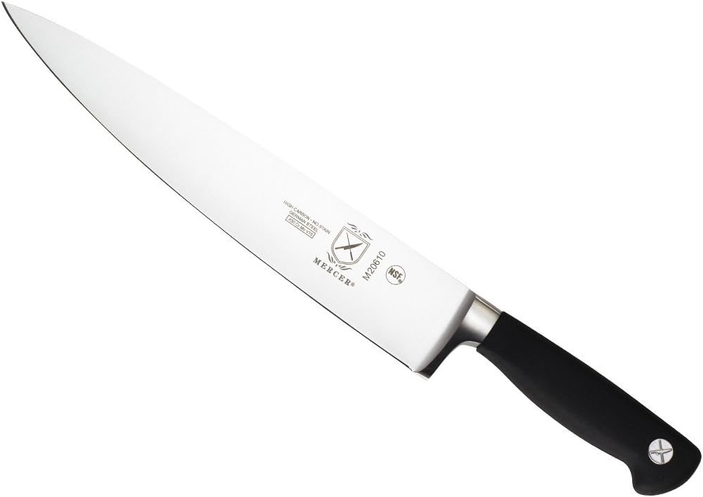 Mercer Culinary Genesis 10-Inch Stainless Steel Forged Chef's Knife, Black