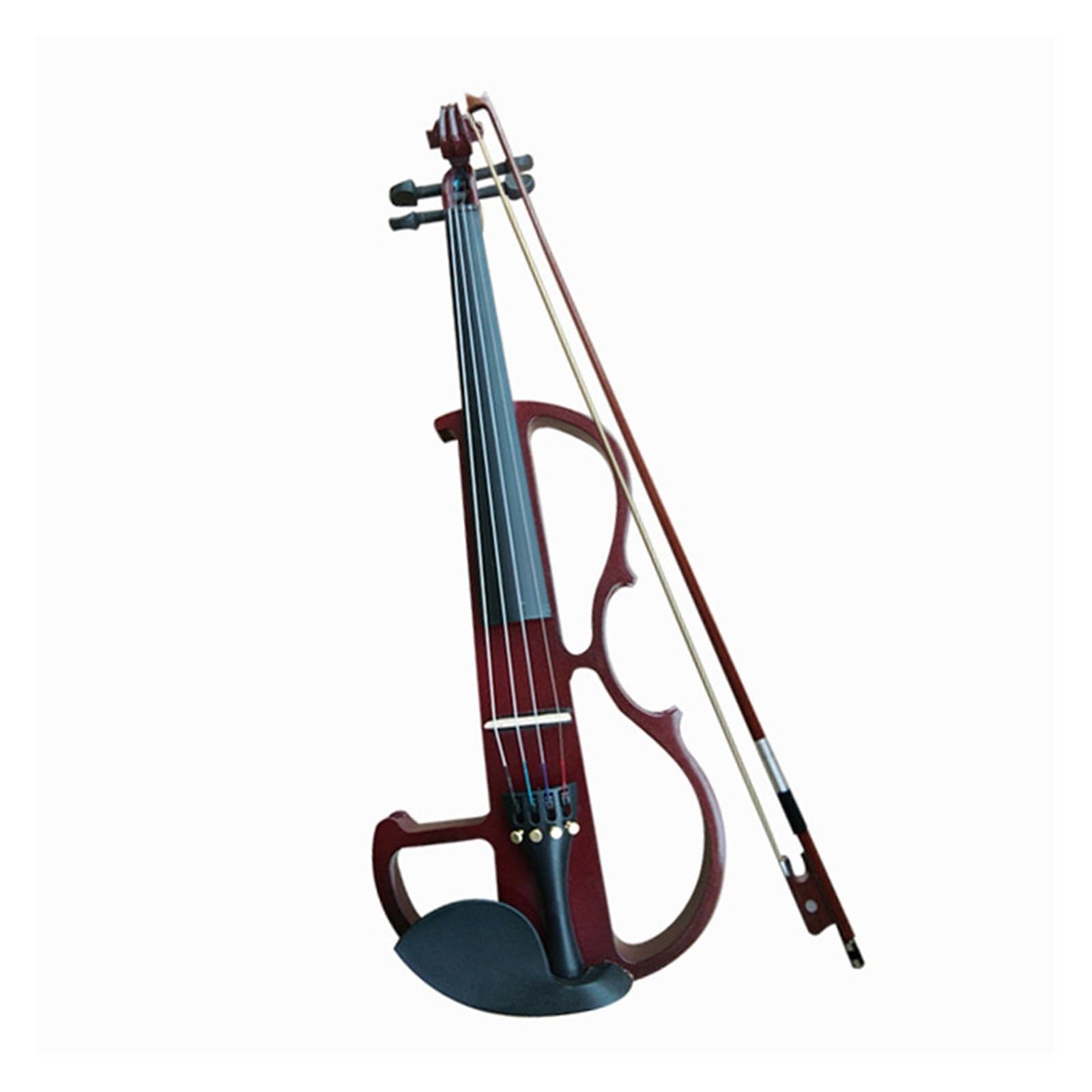 Violino Elettronico Rosso Vino Fatto A Mano Per Adulti Strumento A Corde 4/4 Violino