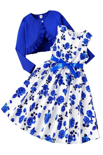 Image of ER Life Style Girls Floral Printed Frocks and Dresses (Magenta, Age 2-3 Years, Knee-Length, A-Line, Cotton)