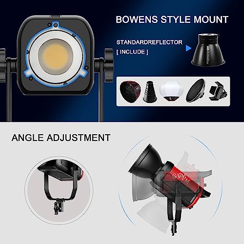 Foco LED de estudio 300W Bowens luz continua fotografía y vídeo de estudio 7