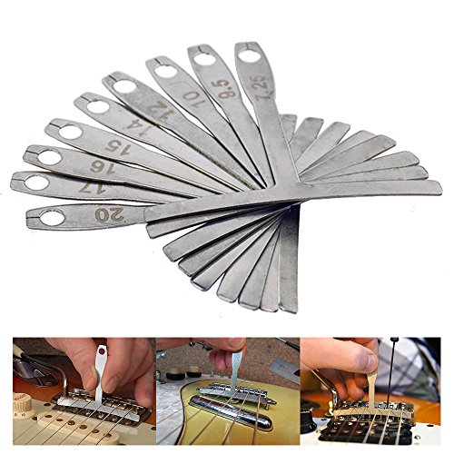 image for BIGTEDDY - Set of 9 Understring Radius Gauge for Guitar and Bass Setup