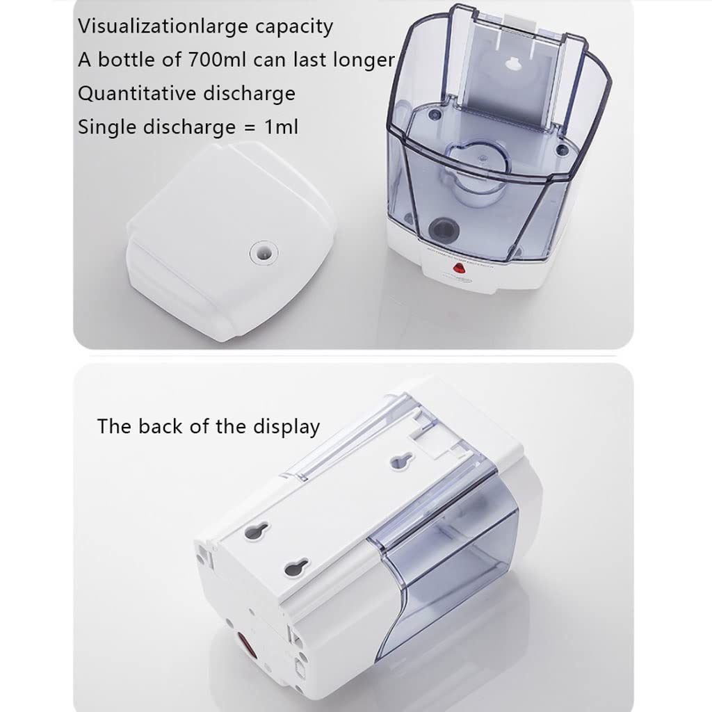 Dispensador de jabón 70 0ml Dispensador de jabón inducción Montaje en la Pared Dispensadores líquidos Baño Ducha Champú Botella Loción Contenedor Hotel Toliet para baño Ducha(10pcs)