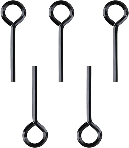 Paquete de 5 llaves Allen 532 estándar hexagonales con bucle completo, juego de llaves Allen de metal sólido para dispositivos de salida de pánico