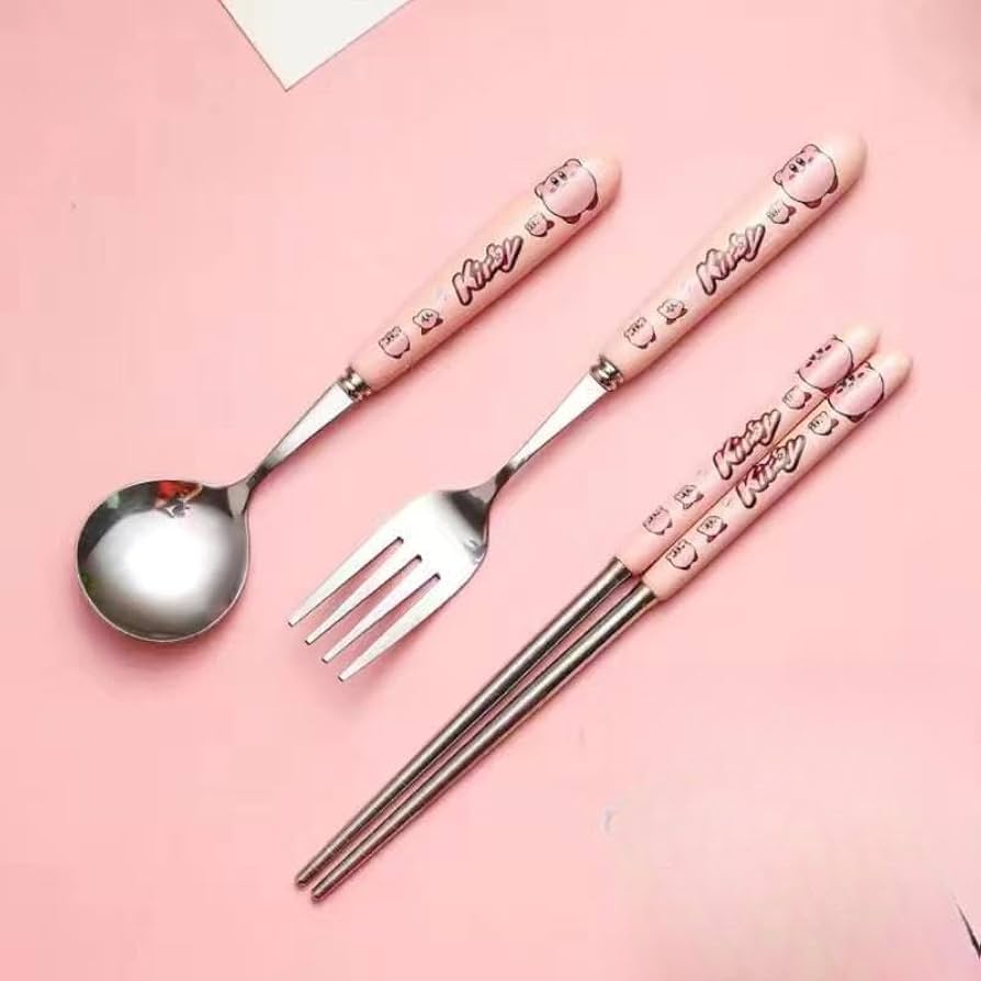 星のカービィ　木製カトラリーセット 星のカービィ 木製カトラリーセット | エスケイジャパン