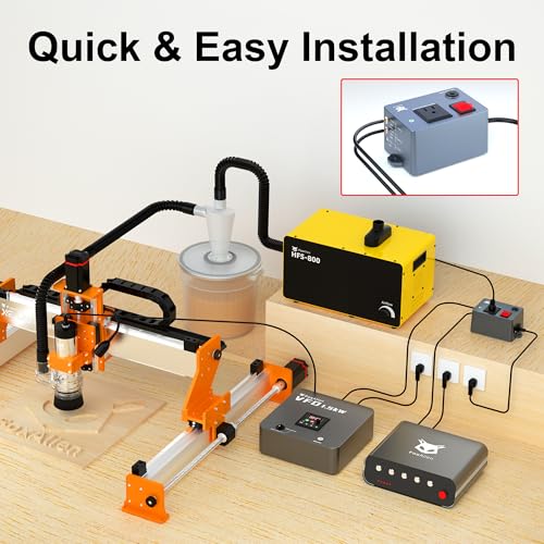 Image of FoxAlien PWM Smart Relay Socket for CNC Router Machines, VFD Spindles, Dust Collector, Air Assist Pump and Engraving Module Connecting