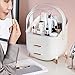 Anncus LUDA Big Capacity Cosmetic Storage Box Waterproof Dustproof Desktop Beauty Makeup Organizer Skin Care Storage Drawer - (Color: White)