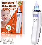 [page_title]-Baby Nasensauger, Nasal Aspirator, USB Aufladen Nasenschleimentferner Sicherer und Schneller Sowie Hygienischer, LCD Bildschirm, 5 Saugstufen mit 4 Größen Silikon Tipps Tragbar Nasensauger