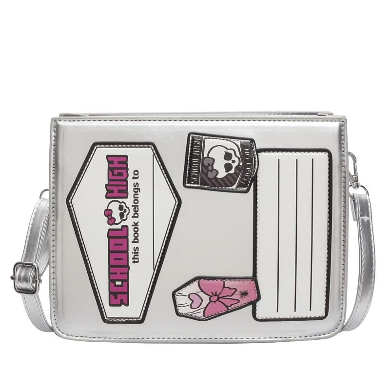 Halloween Purse Goth Purse for Women, Cute Novelty Purse Halloween Purses and Handbags Devil Holiday Party Gift Bags (silver)