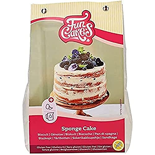 FunCakes Mix pour Génoise Deluxe Sans Gluten, Facile à utiliser, Génoise merveilleusement légère, Parfaite pour la décoration de gâteau, Qualité...