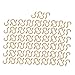 Aexit 2.2mm Dia Home Hardware Thread 20mm Length Iron Brass Plated Self-Tapping Screw Hook 100pcs Model:81as125qo285
