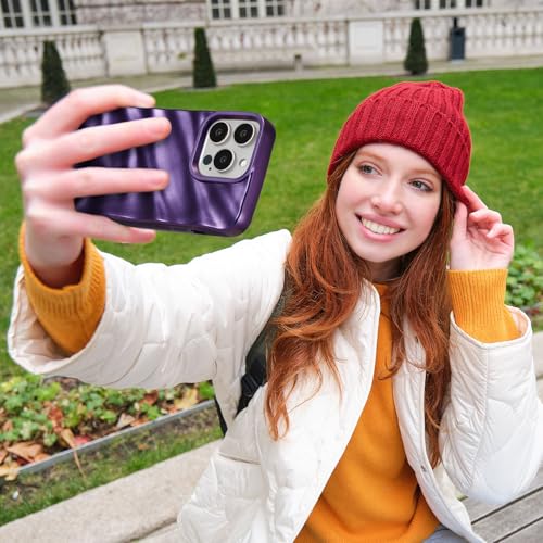 Coque iPhone 15 Pro Max silicone souple violette QLTYPRI - 5
