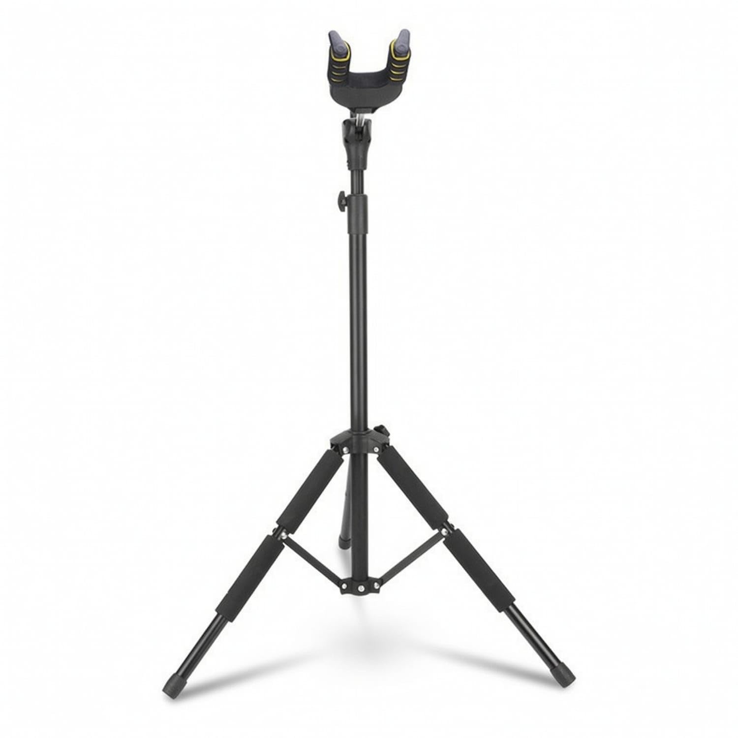 Secure Guitar Stand with Self-Locking Head Floor-Standing Guitar Stand Adjustable Height Tripod for Guitarists, Musicians, Stage, Home, Practice Room, Single Head-image-33