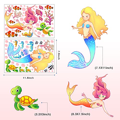 Vinilos Decorativos Luminiscentes Sirena y Tortuga MESU miniatura 5