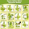 Amazon.com: MK.Bear Square Button Maker Machine 50mm (1.97 in ...