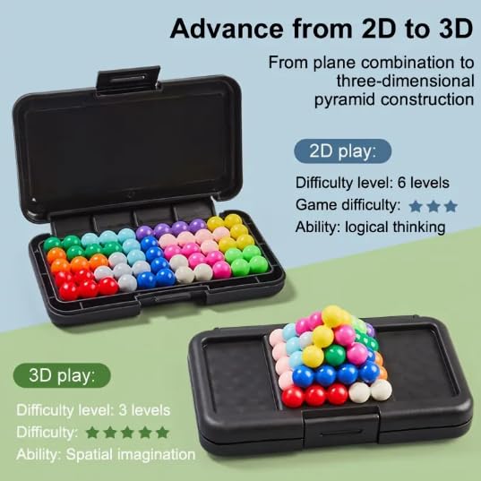 IQ Puzzle, Smart Games IQ Puzzler Pro Compatible with Kanoodle for 8 Year Old Boys, Mind Games Brain Teaser Puzzle Game Gifts - Image 3