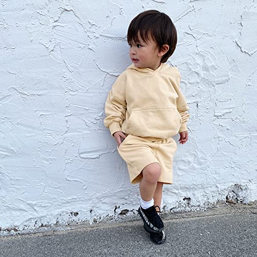 MYGBCPJS Boys Girls Custom Hooded Sweatsuit Sets Kids Customize Personalized Long Sleeve Hoodie Shorts Outfits Add Own Design3