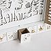 PIONEER-EFFORT Wooden Christmas Advent Calendar House with Blinds Style LEDs Reindeer Forest Xmas Gifts for Adults