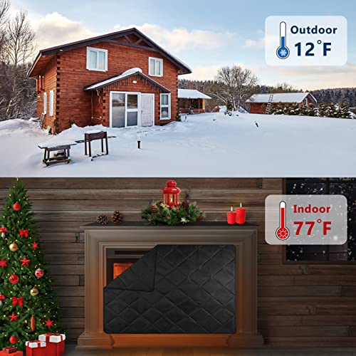 Fireplace Blanket, Fireplace Blocker Blanket Stops Overnight