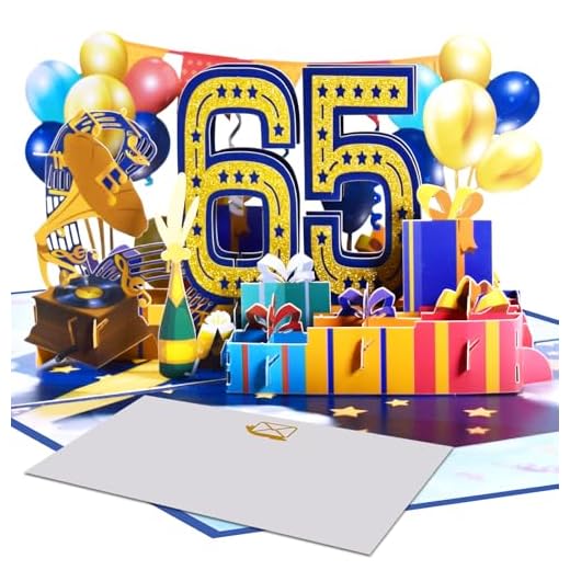 Magic Ants Tarjeta de felicitación de 65 cumpleaños – Tarjeta de cumpleaños – Celebre 65 años increíbles – Tarjeta de 65 aniversario – Tarjeta de felicitación