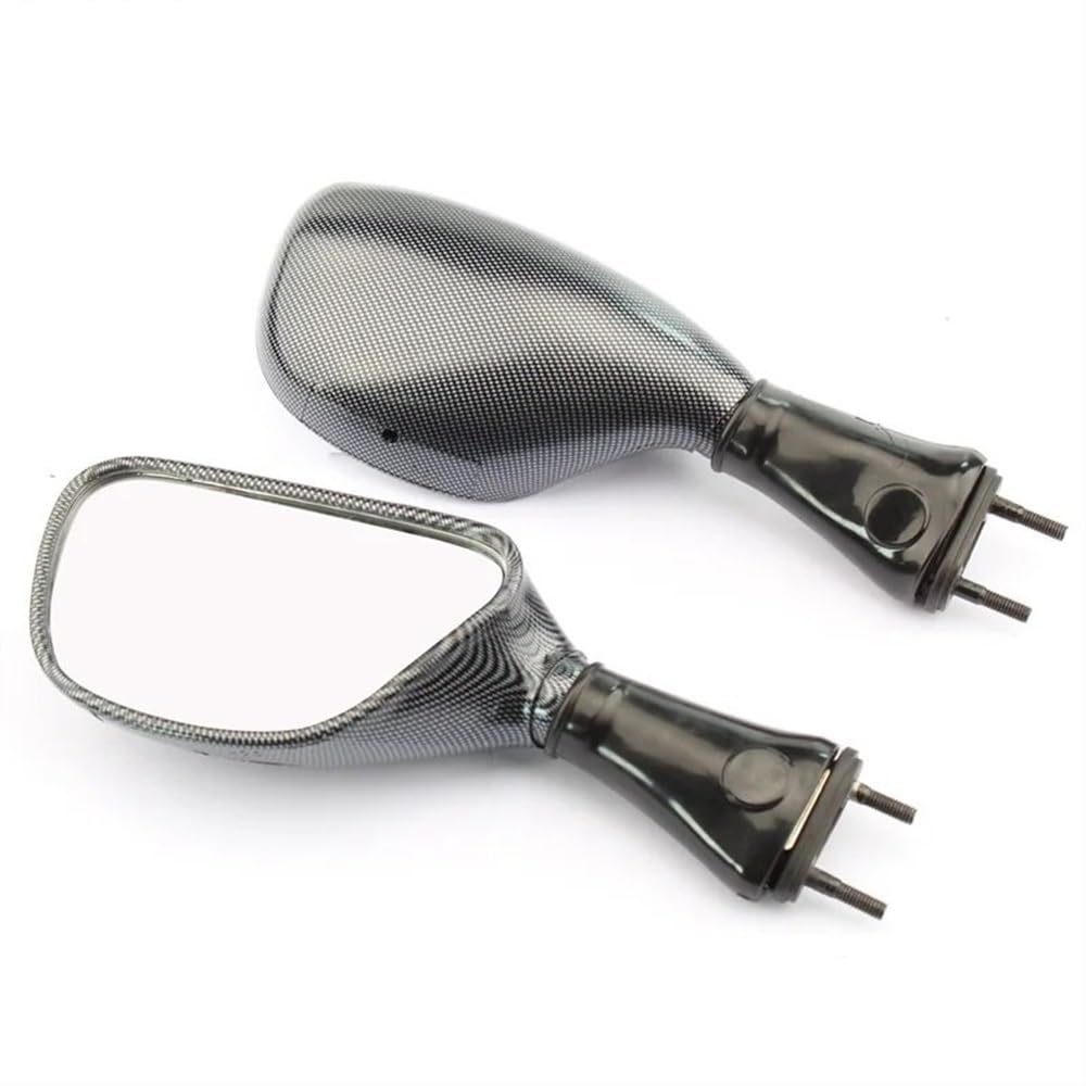 Rétroviseurs latéraux Moto Rétroviseur Moto Rétroviseur Latéral Arrière pour ZX-6R ZX9R ZZR600 Ninja 650R ZX 636 1998-2003(Carbon Fiber)