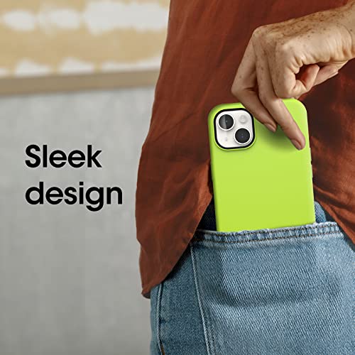 OtterBox iPhone 14 Plus Symmetry Series+ Case - LIME ALL YOURS (Green), ultra-sleek, snaps to MagSafe, raised edges protect camera & screen - image 5